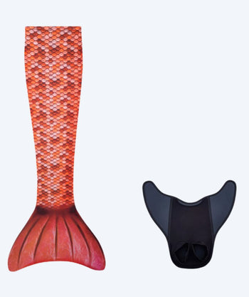 Kuaki Mermaids mermaid tail for kids - Set - Orange