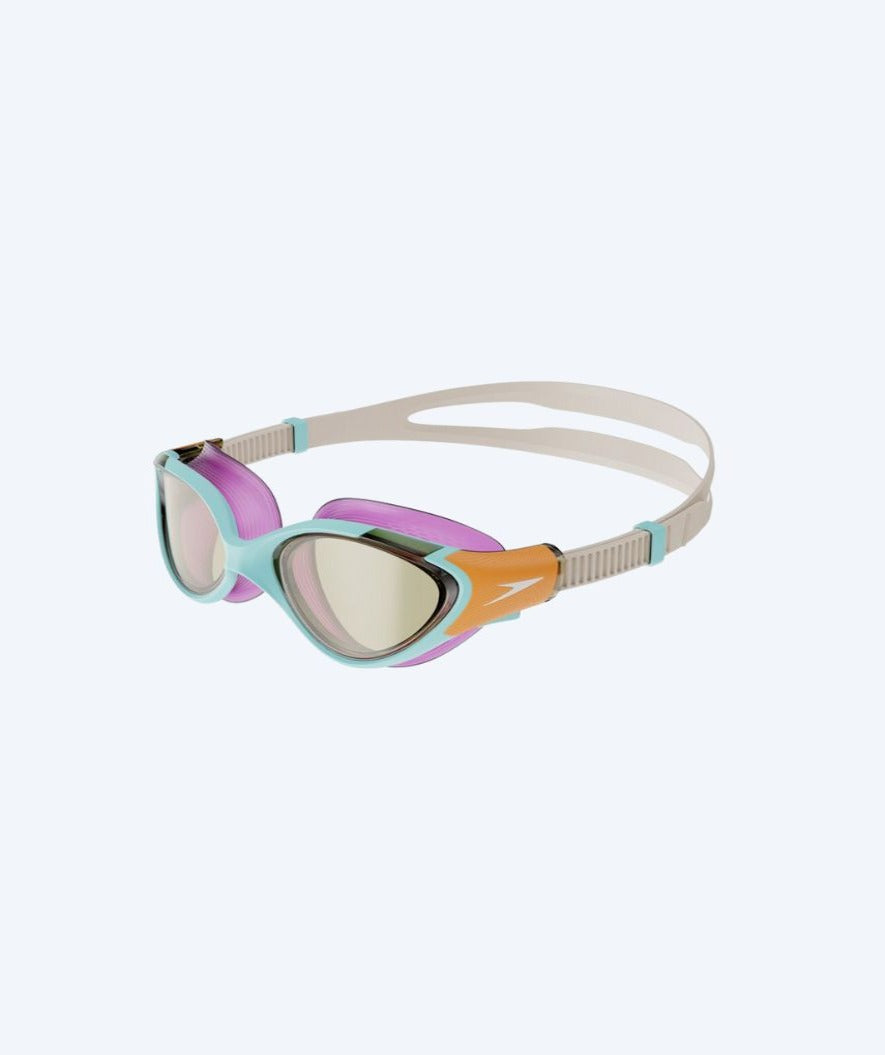 Speedo exercise swim goggles for women - Biofuse 2.0 - Blue/orange