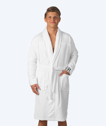 Watery bathrobe for men - ER Luxe - White