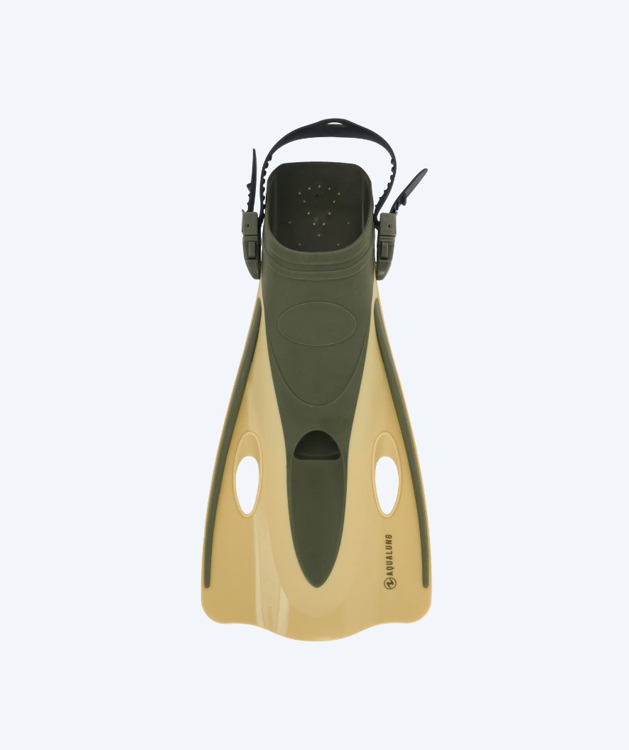 Aqualung diving fins for adults - Twister - Sand/green