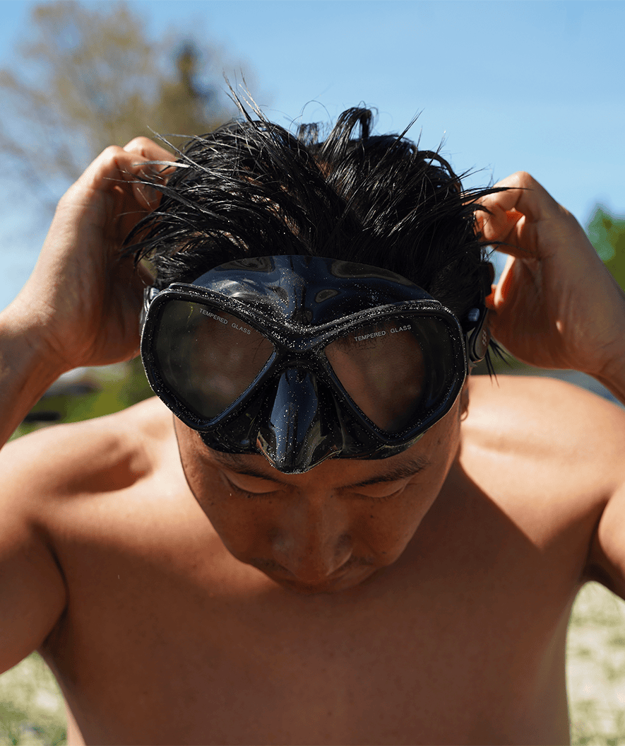 Watery snorkel set for adults (from 15 years) - Fenton/Breeve - Black