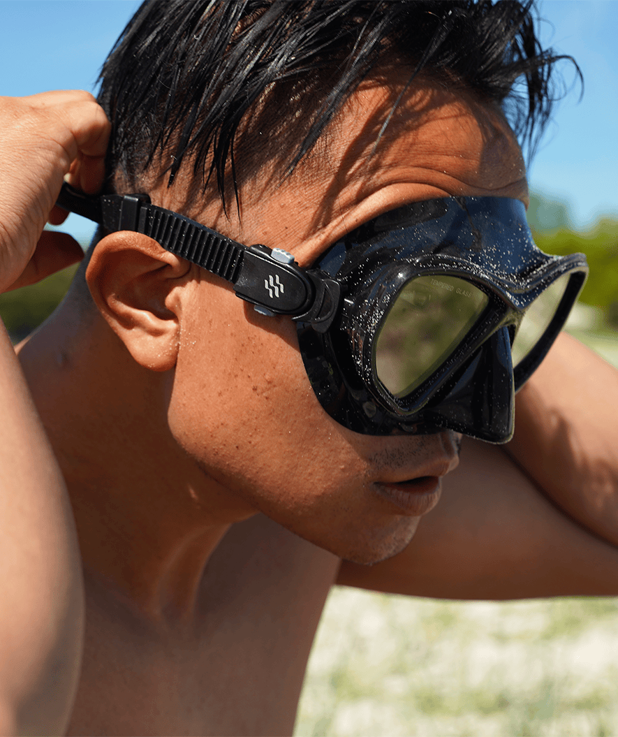 Watery snorkel set for adults (from 15 years) - Fenton/Breeve - Black