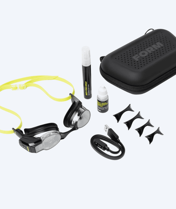 Form Swim display Elite swimming goggles - Smart Swim 2 PRO - Black/Green