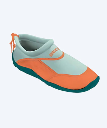 Beco neoprene swim shoes for adults  - Green/orange