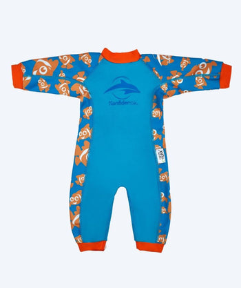 Konfidence wetsuit for kids - SplashyTM - Light blue/orange