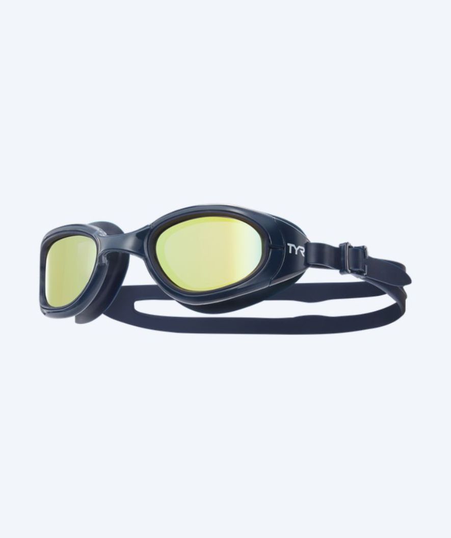 TYR training swimming goggles - Spec OPS 2.0 Mirror - Gold/dark blue