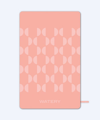 Watery microfiber towel (175 x 110 cm) - Rafferty - Blurish Pink