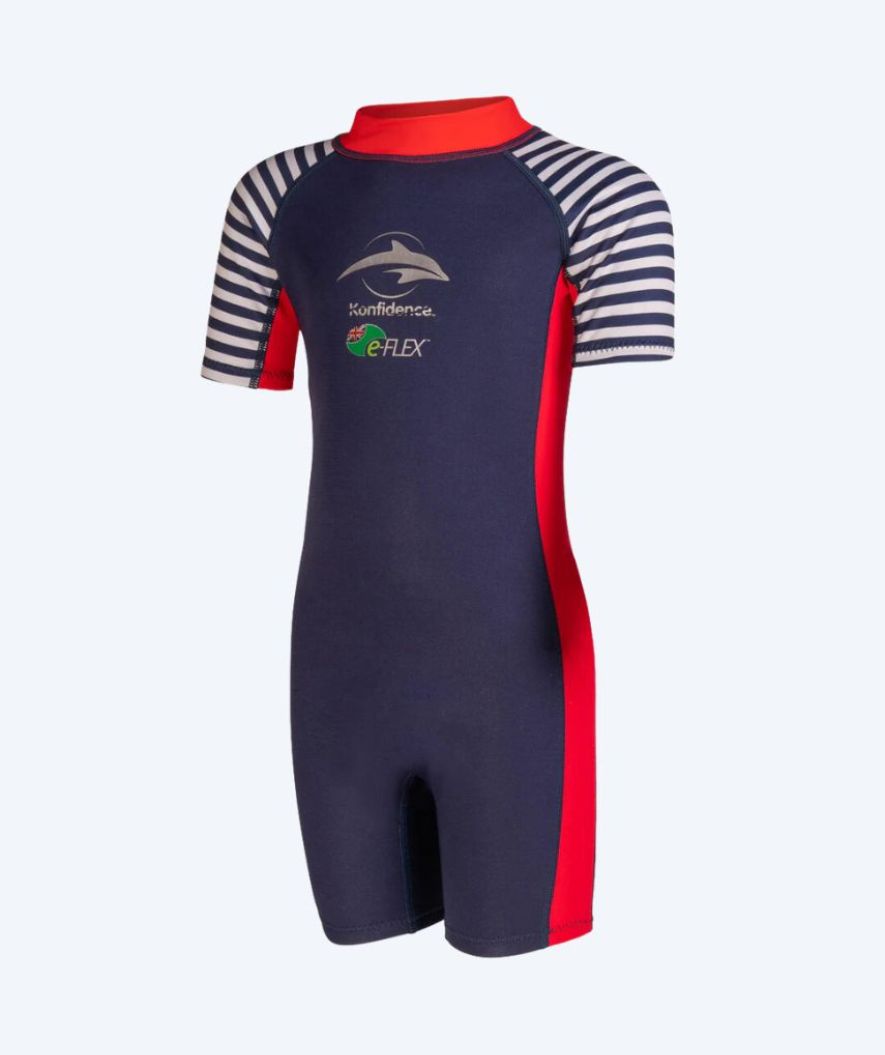 Konfidence wetsuit for kids - Warma - Dark blue/red