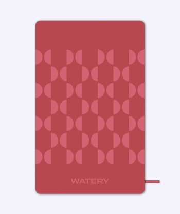 Watery microfiber towel (175 x 110 cm) - Rafferty - Red