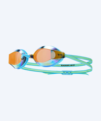TYR swim goggles for junior - Blackops 140 EV - Orange/green