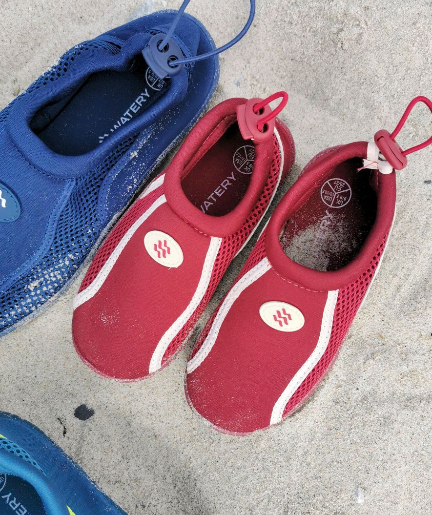 Watery swim shoes for kids - Spinner - Red