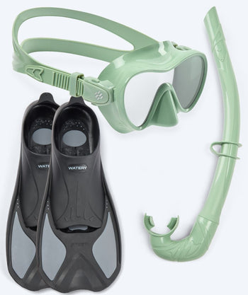 Watery snorkel set for kids - Pike/Cliff - Green