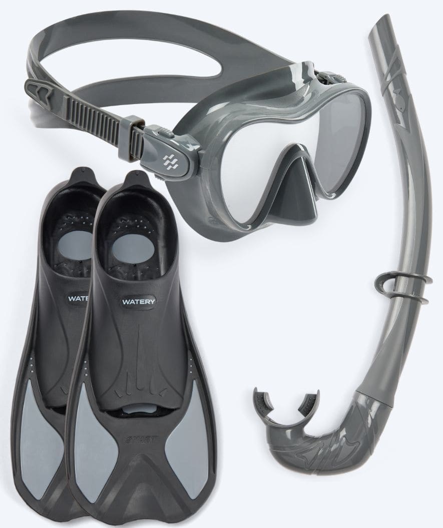 Watery snorkel set for kids - Pike/Cliff - Grey