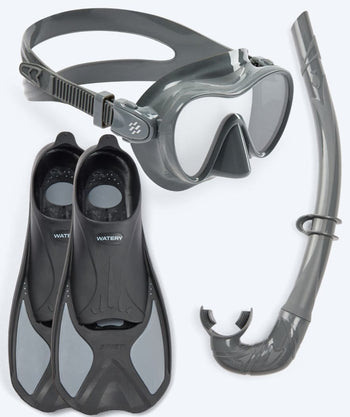 Watery snorkel set for kids - Pike/Cliff - Grey