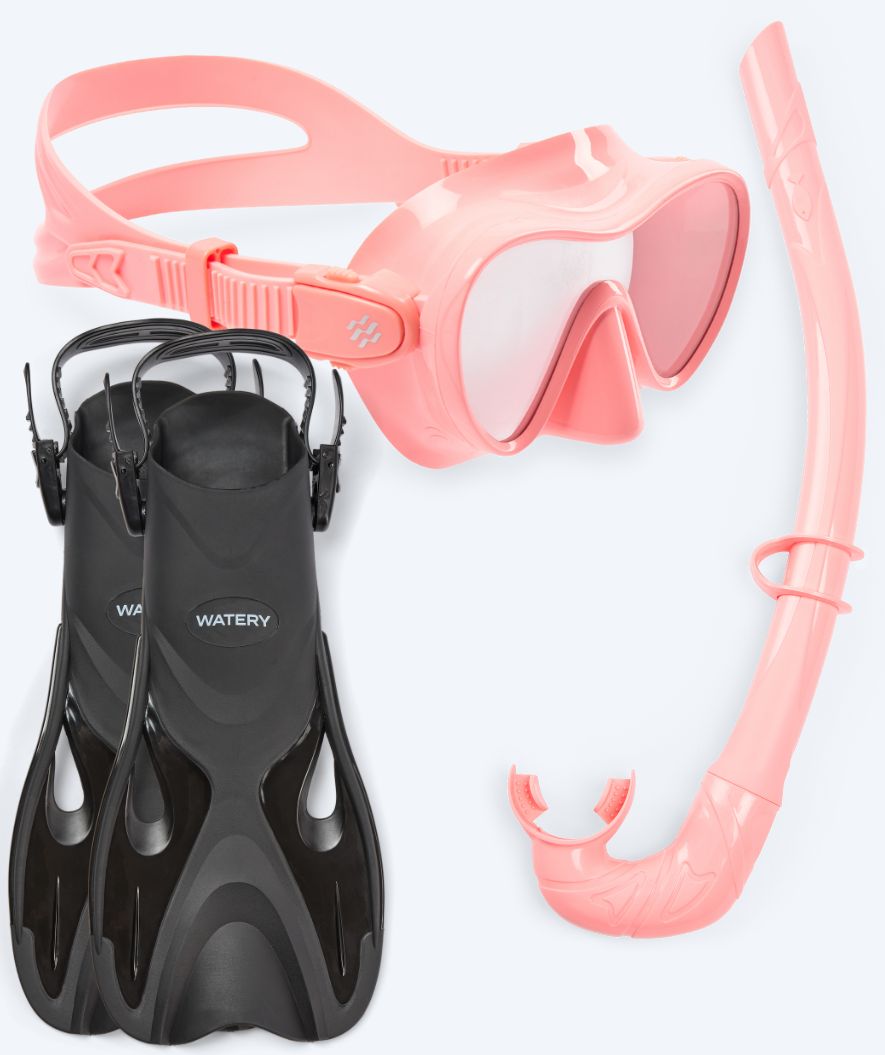 Watery snorkel set for kids - Fisher/Cliff - Pink