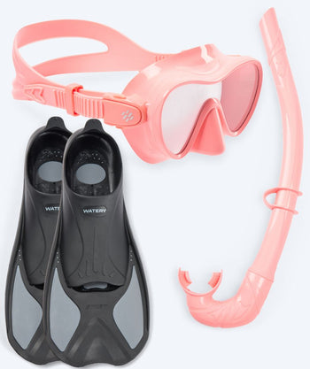 Watery snorkel set for kids - Pike/Cliff - Pink