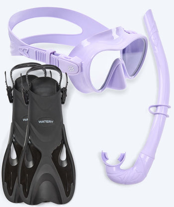 Watery snorkel set for kids - Fisher/Cliff - Purple