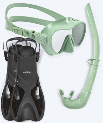 Watery snorkel set for kids - Fisher/Cliff - Green