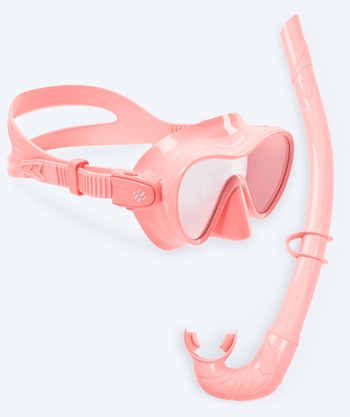 Watery Combo snorkel set for kids - Cliff - Pink