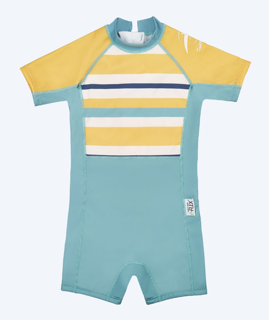 Konfidence wetsuit for kids - Warma - Light blue/yellow