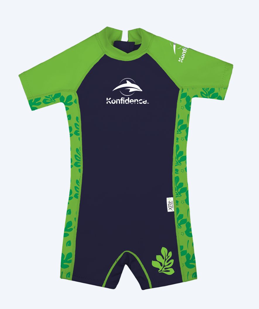Konfidence wetsuit for kids - Warma - Dark blue/green