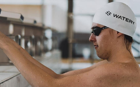 Competition swimming cap