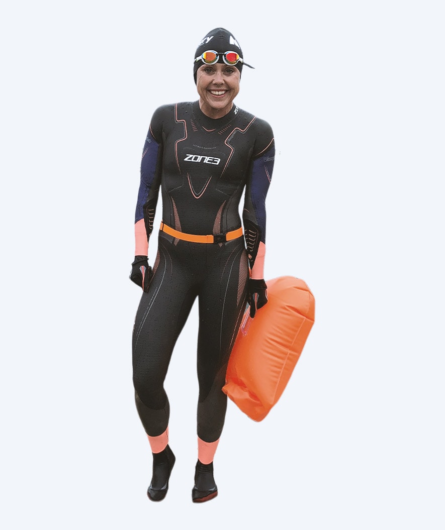 ZONE3 neoprene socks for open water - Neoprene (2mm) - Black/silver