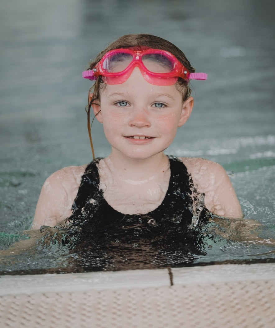 Watery swimming goggles for kids - Mantis 2.0 - Atlantic Pink/clear
