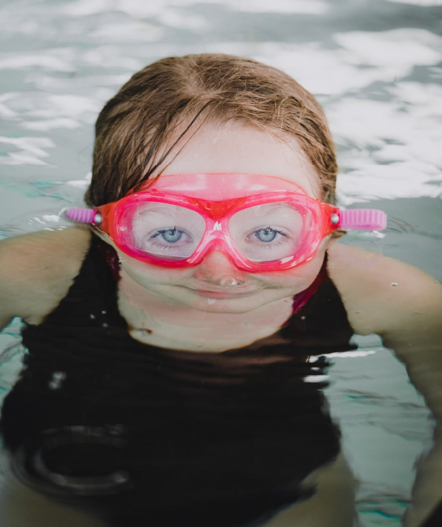 Watery swimming goggles for kids - Mantis 2.0 - Atlantic Pink/clear