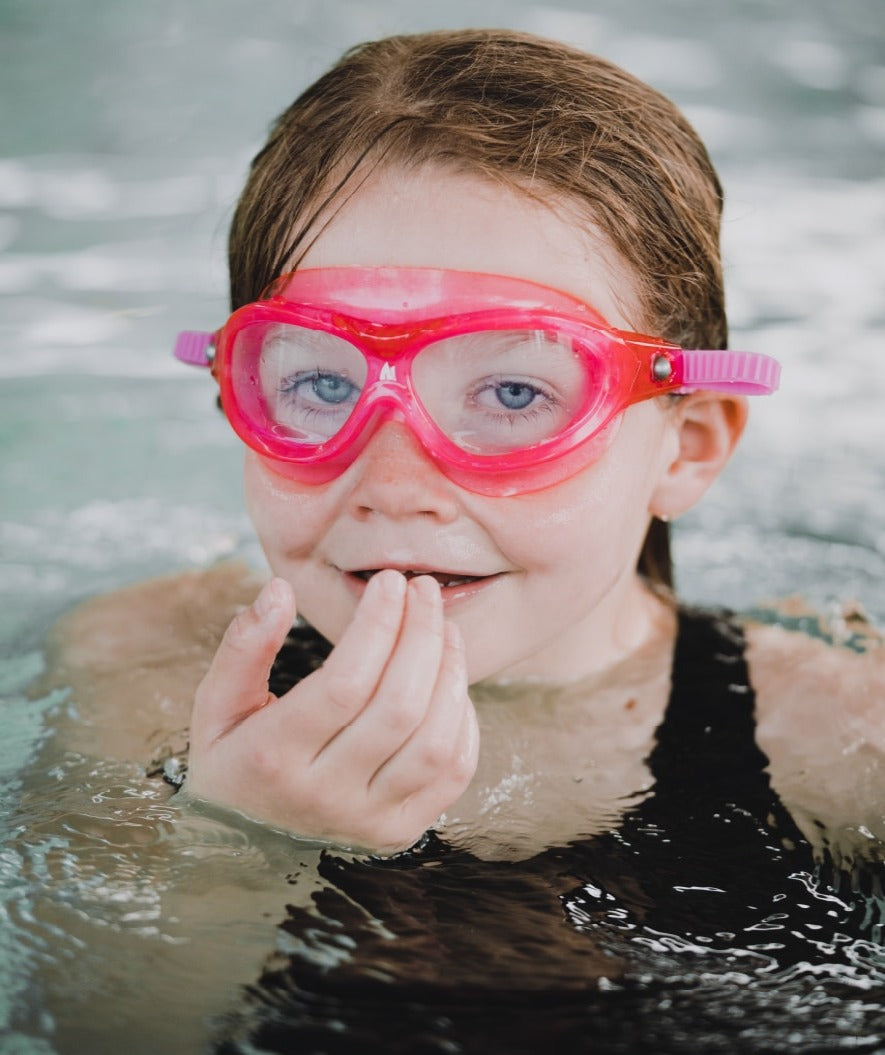 Watery swimming goggles for kids - Mantis 2.0 - Atlantic Pink/clear