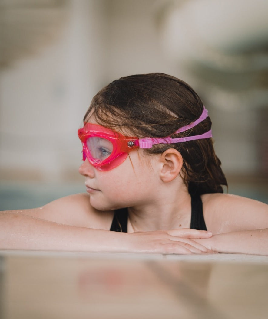 Watery swimming goggles for kids - Mantis 2.0 - Atlantic Pink/clear