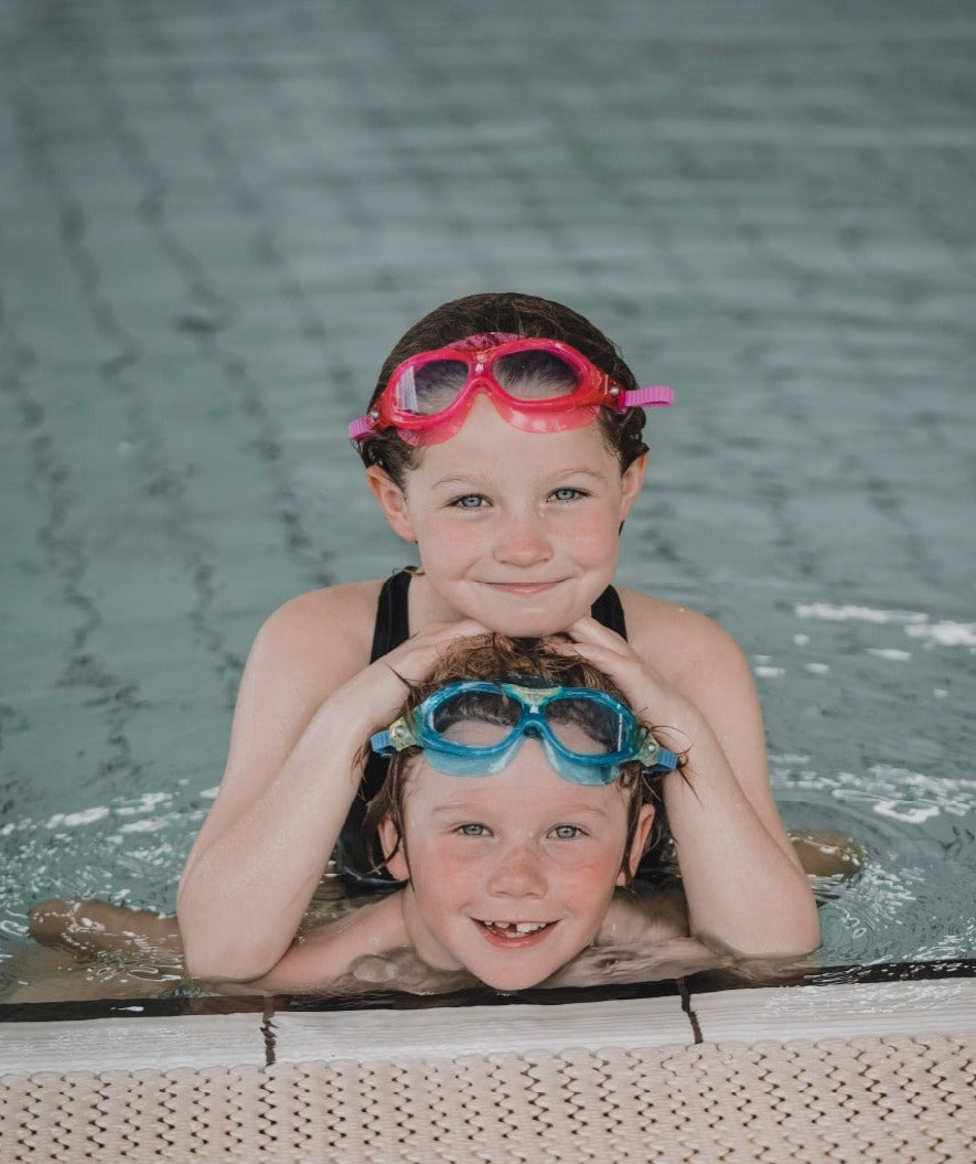 Watery swimming goggles for kids - Mantis 2.0 - Atlantic Pink/clear