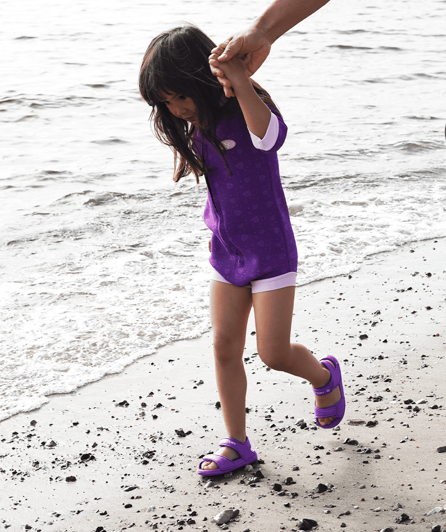 Watery swim sandals for kids - Moana - Purple