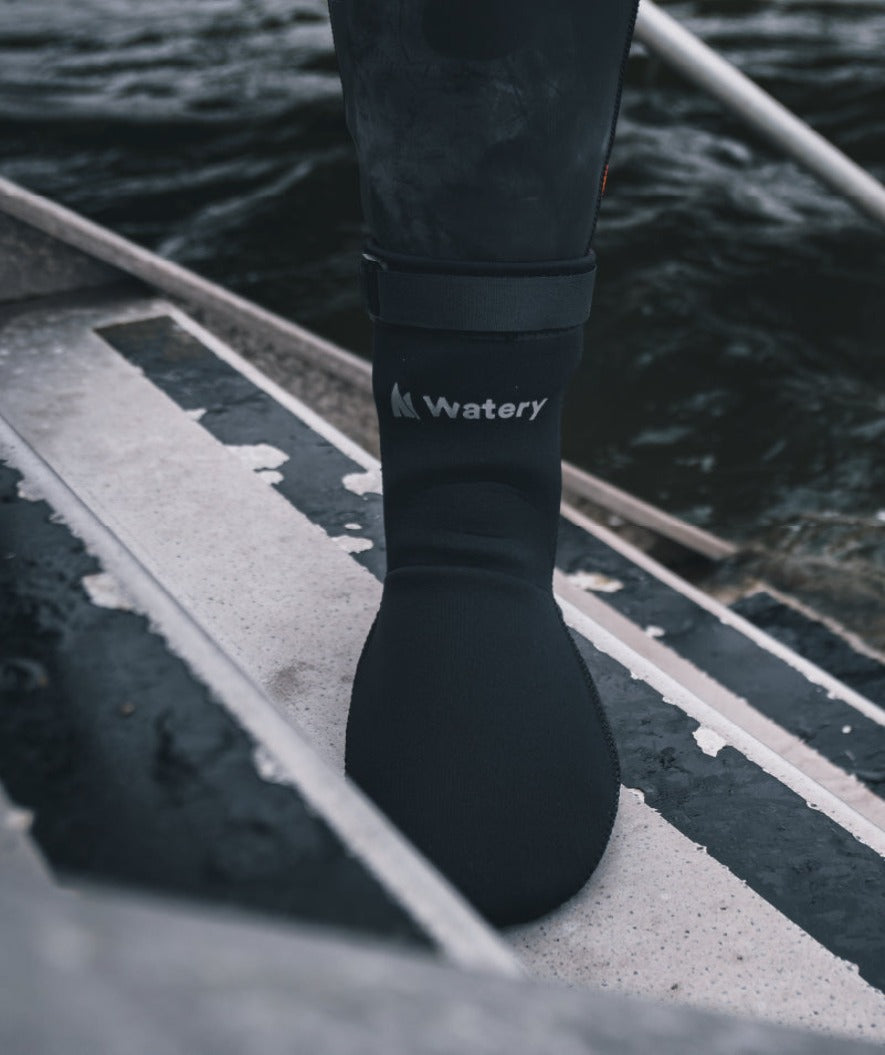 Watery neoprene set - Thermal Reptile (3 mm) - Black/Silver