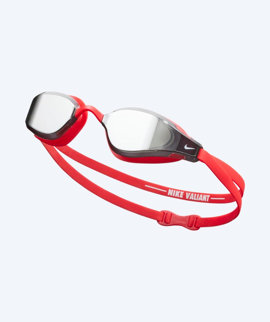 Nike Elite swimming goggles - Valiant Mirror - Red/silver