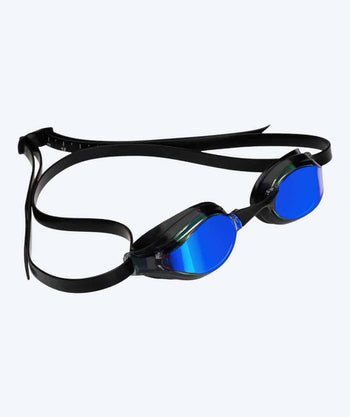 Watery Elite swim goggles - Poseidon Mirror - Black/dark blue