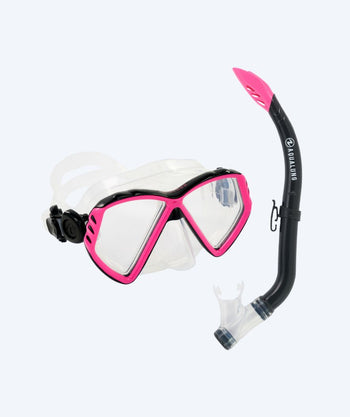 Aqualung Combo snorkel set for kids (8-18) - Combo Cub - Clear/pink