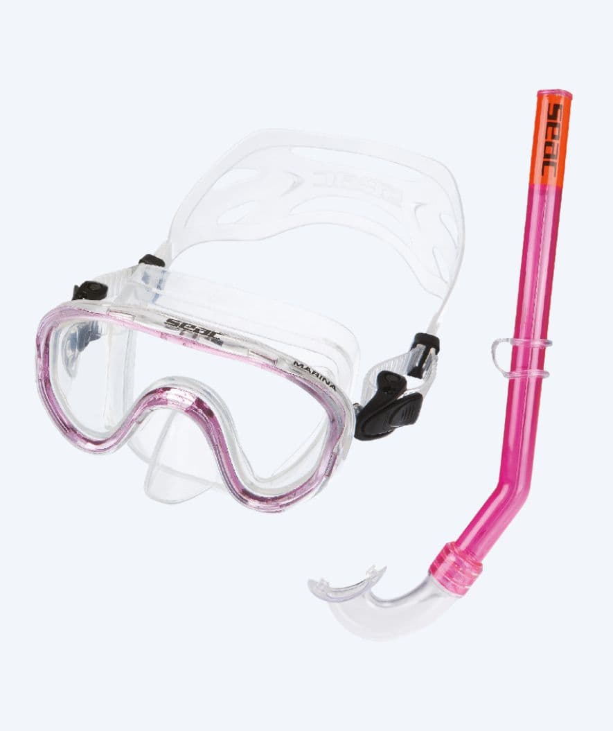 SEAC Combo snorkel set for kids (from 3 years) - Marina - Pink