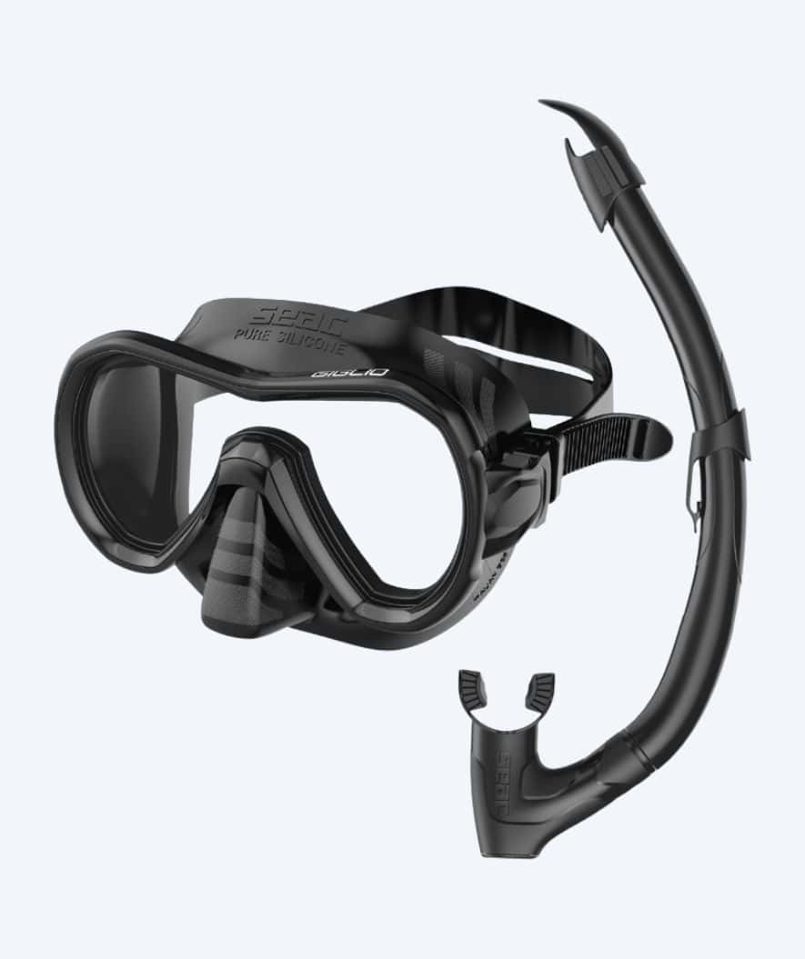SEAC Combo snorkel set for adults - Giglio - Black