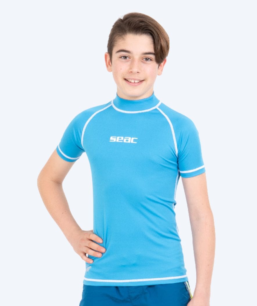 SEAC UV-shirt for kids - T-Sun Short - Blue/white