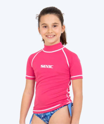 SEAC UV-shirt for kids - T-Sun Short - Pink/white