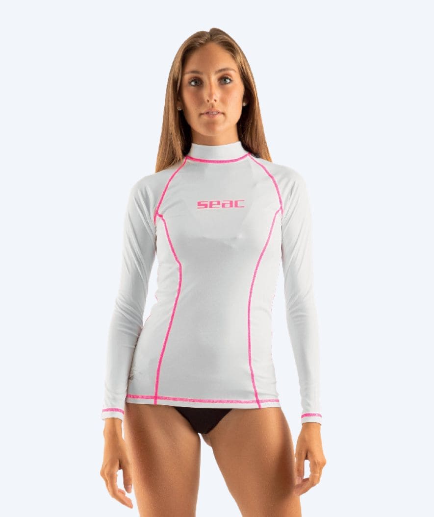 SEAC UV-shirt for women - T-Sun Long - White/pink