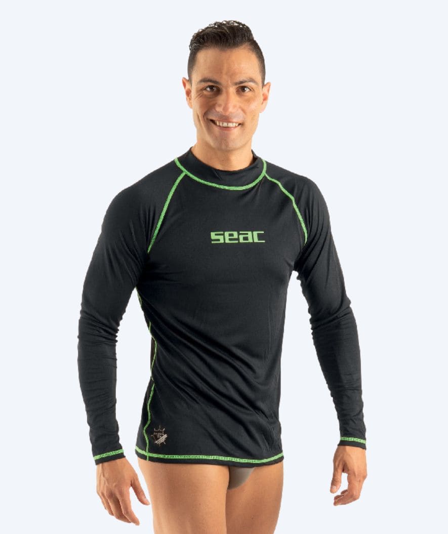 SEAC UV-shirt for men - T-Sun Long - Black/green