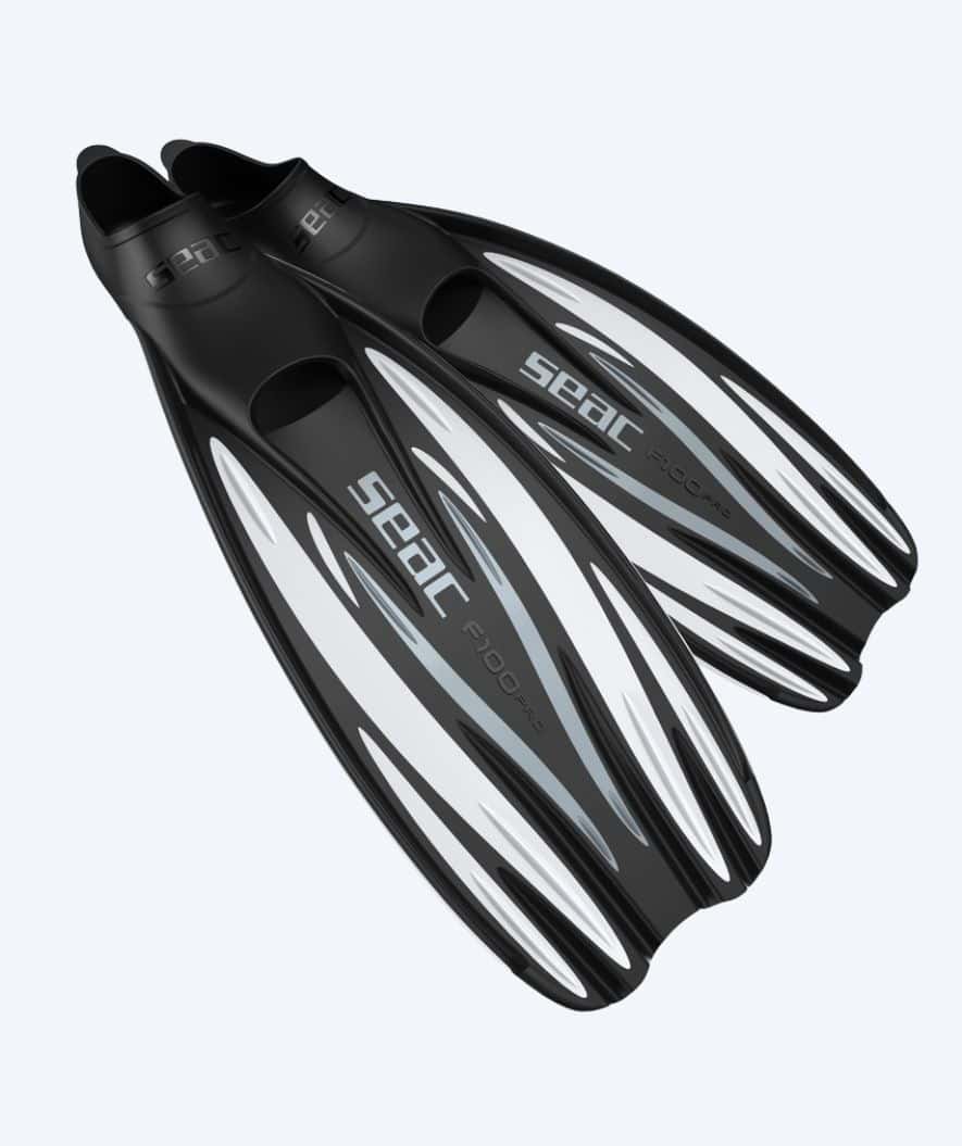 SEAC diving fins for adults - F-100 Pro - White/black