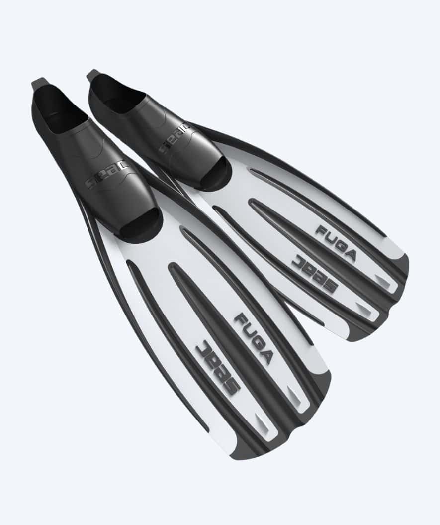 SEAC diving fins for adults - Fuga - White/black