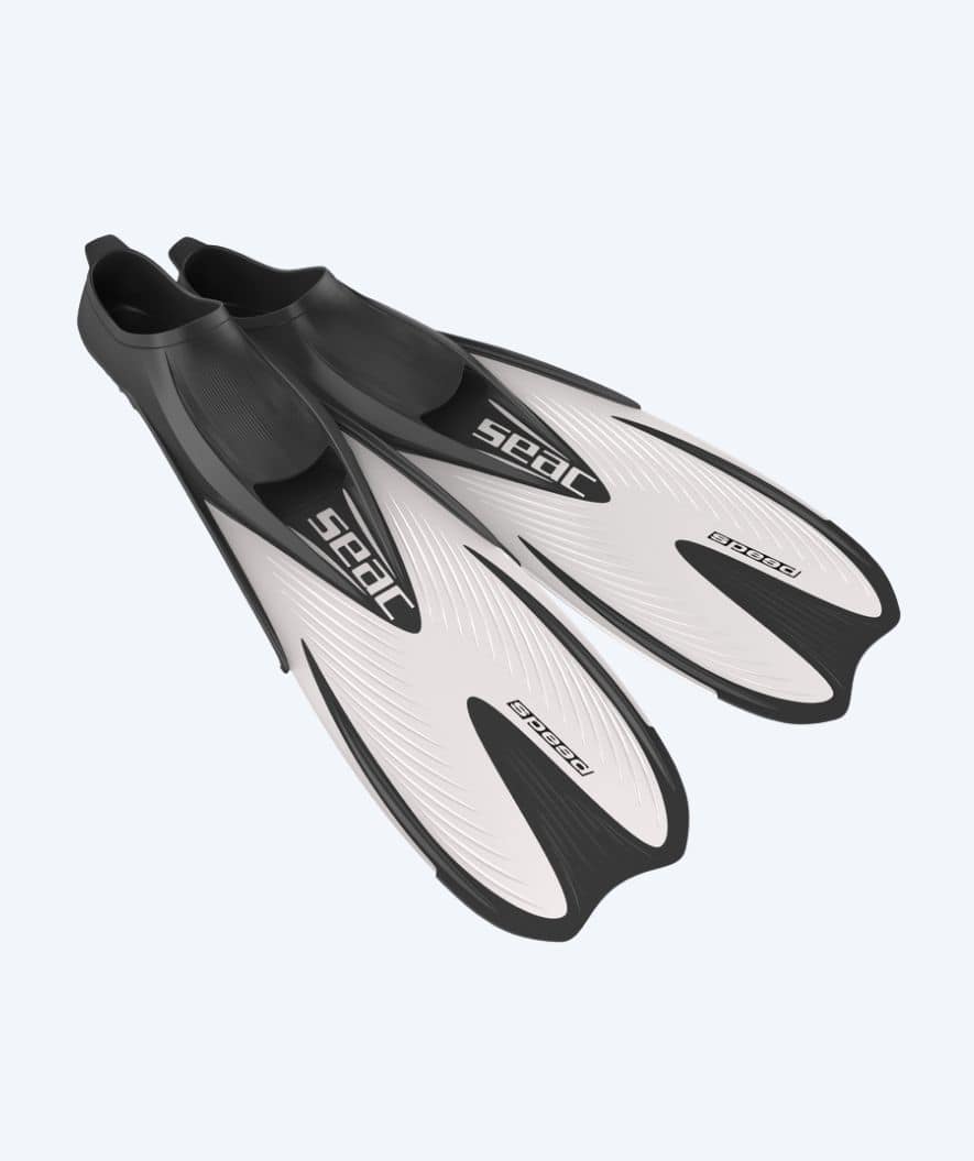 SEAC diving fins for adults - Speed - White/black