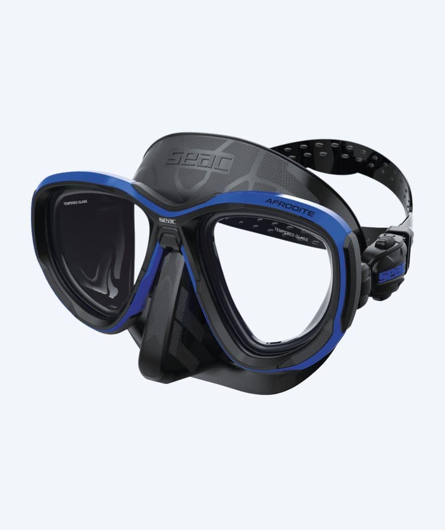 SEAC diving mask for adults - Afrodite - Black/dark blue