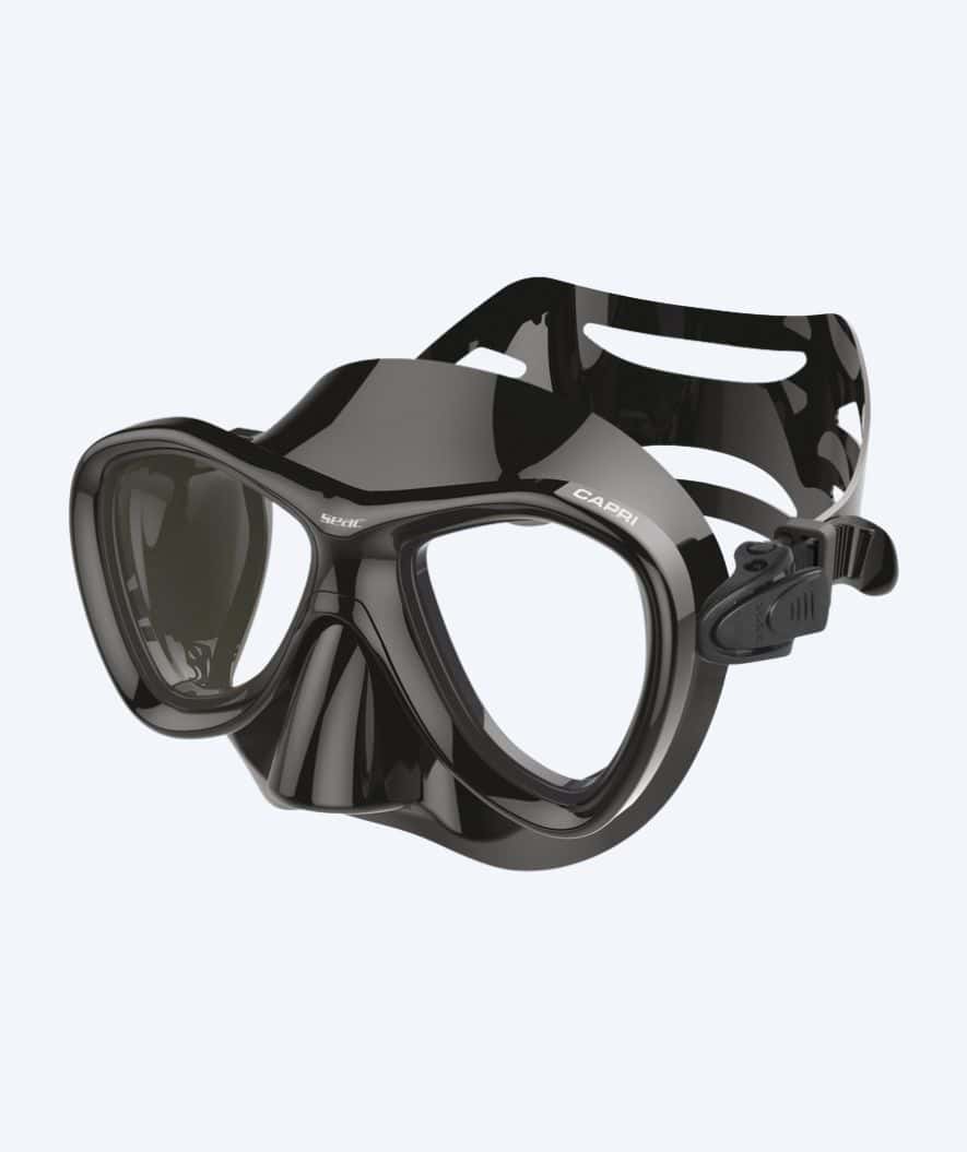 SEAC diving mask for adults - Capri Silicone - Black