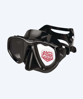 SEAC diving mask for adults - Clear - Black