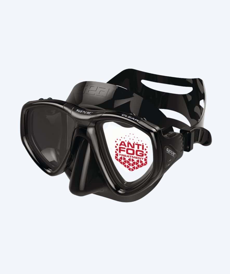 SEAC diving mask for adults - Clear - Black